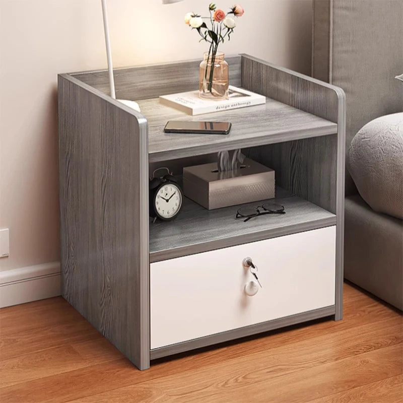 Simple Modern Nordic Bedside Table Drawer