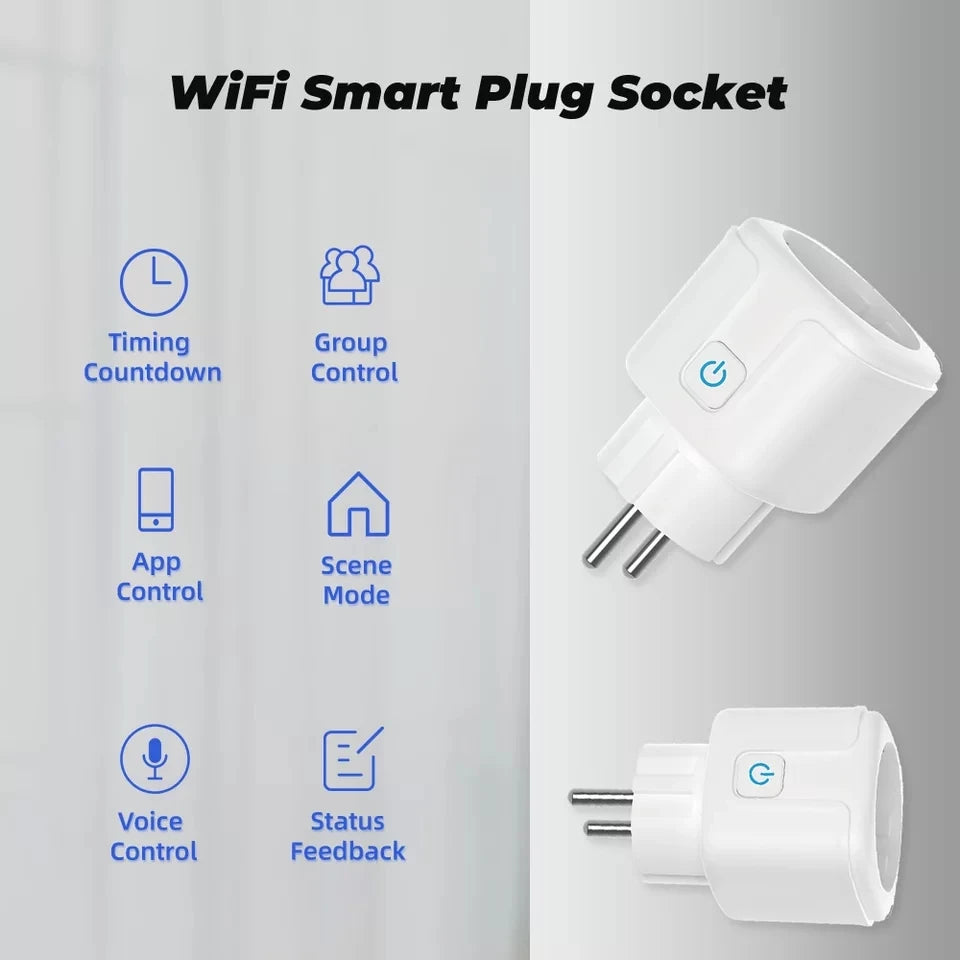 Tuya Smart Wifi Plug 20A Remote Control