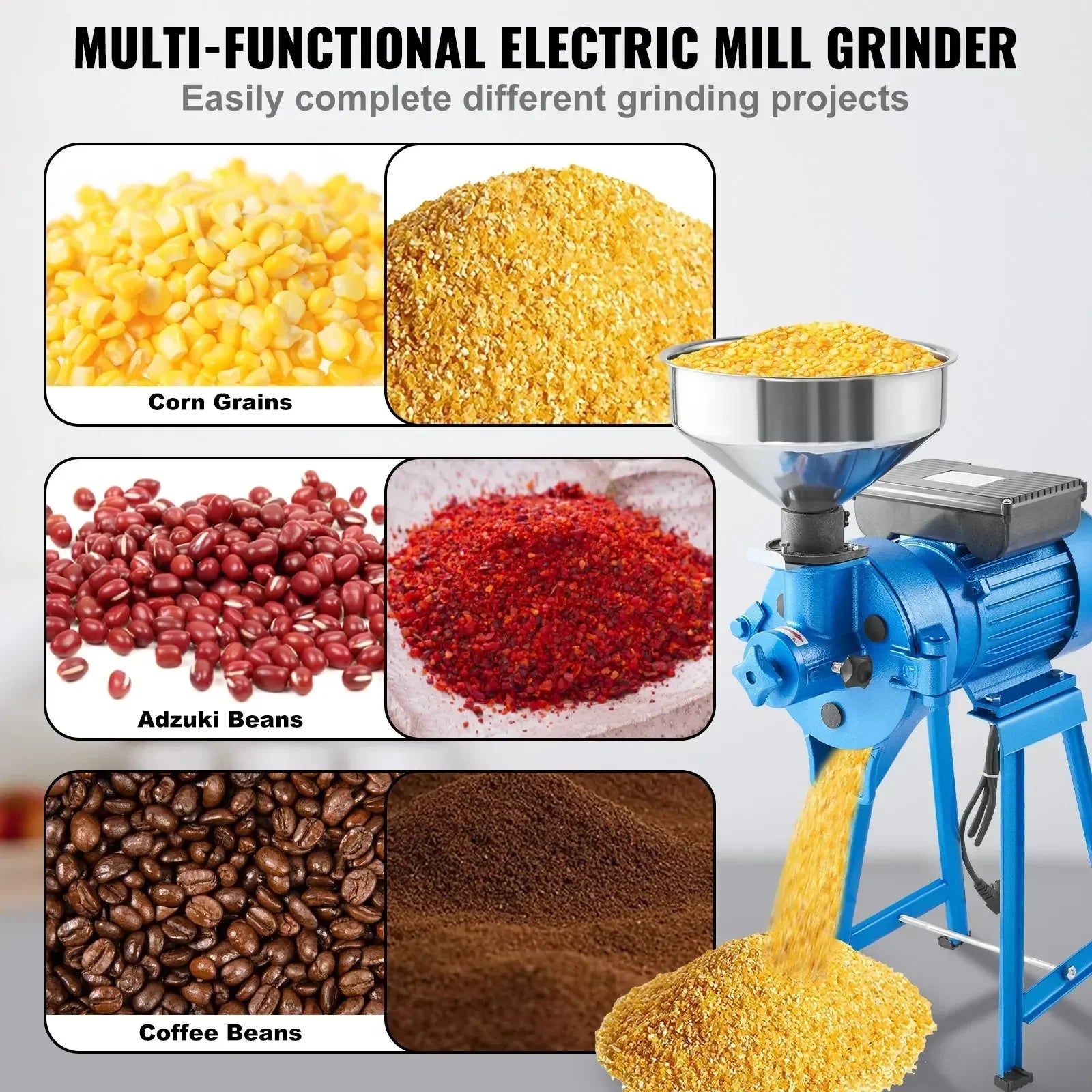 Electric Grain Grinder Mill Wet &amp; Dry