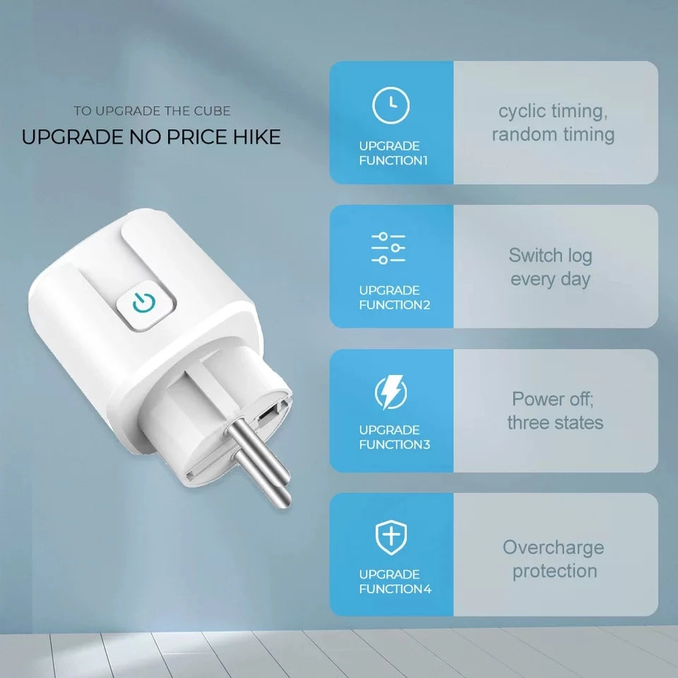 Tuya Smart Wifi Plug 20A Remote Control